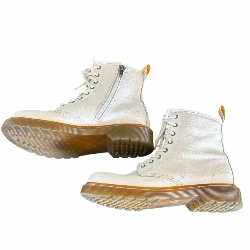 Dr Martens 1460 Pascal Boots White US5 - Picture 4 of 10